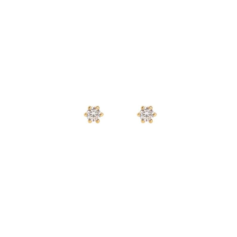 10K Tiny Studs | Leah Alexandra LEAH ALEXANDRA - Ambiente Gifts, Decor & Design