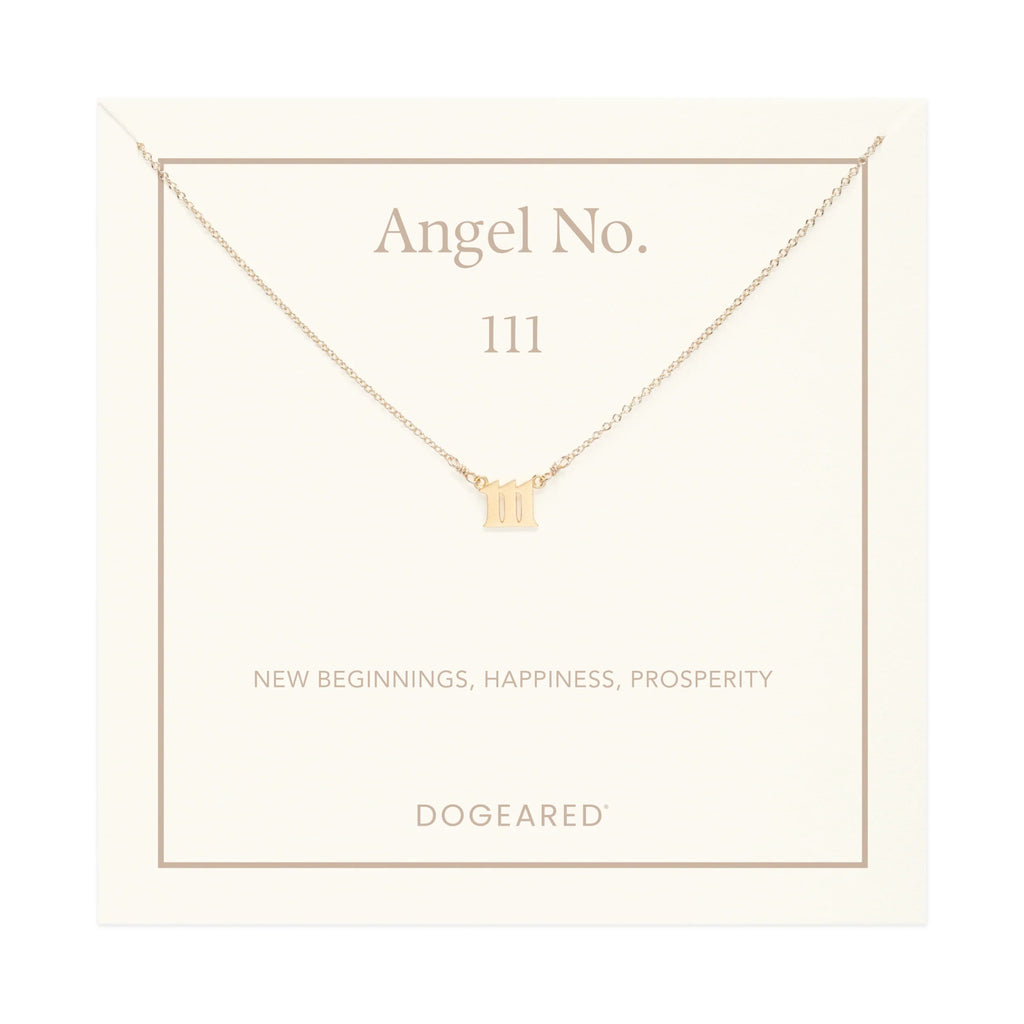 111 Angel Number Necklace | Dogeared DogEared - Ambiente Gifts, Decor & Design