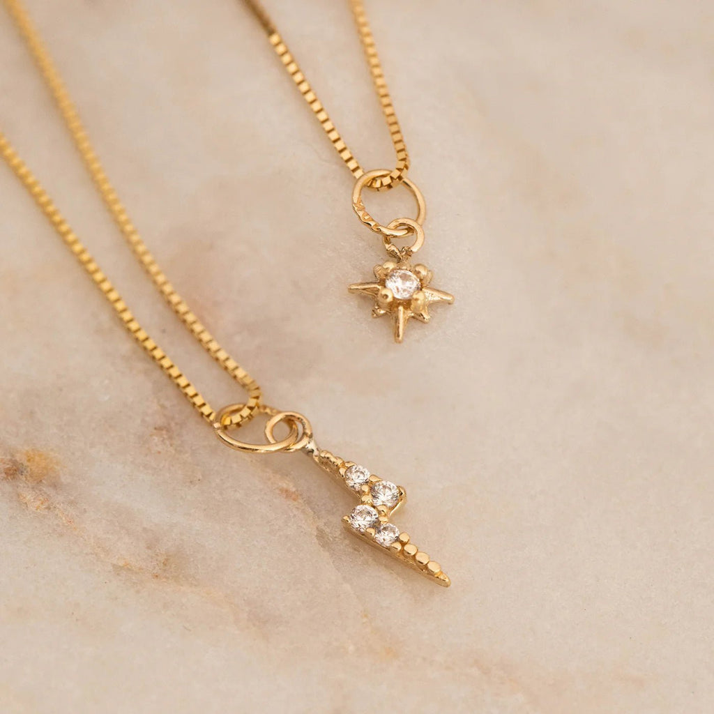 14K Gold Starburst Necklace | Leah Alexandra LEAH ALEXANDRA - Ambiente Gifts, Decor & Design