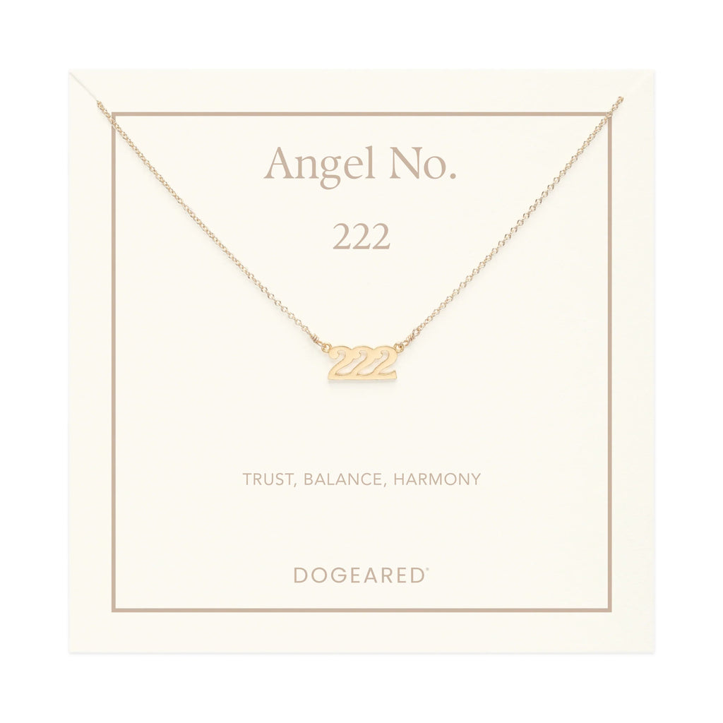 222 Angel Number Necklace | Dogeared DogEared - Ambiente Gifts, Decor & Design