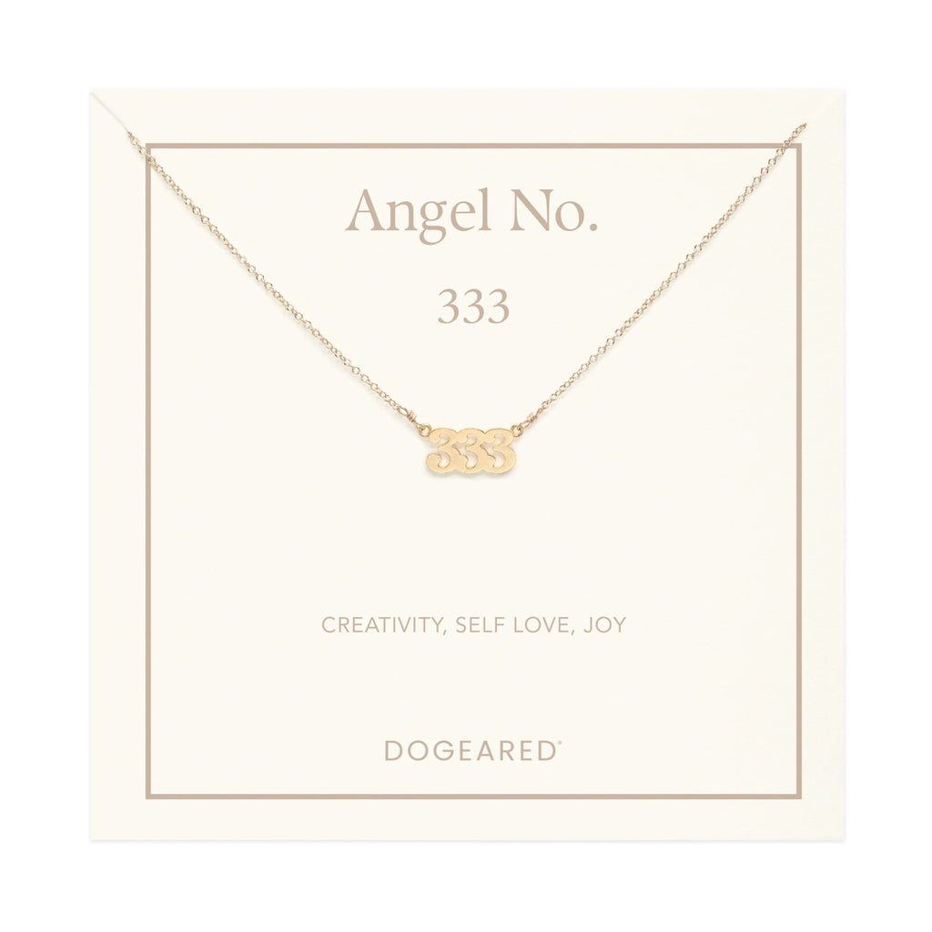 333 Angel Number Necklace | Dogeared DogEared - Ambiente Gifts, Decor & Design