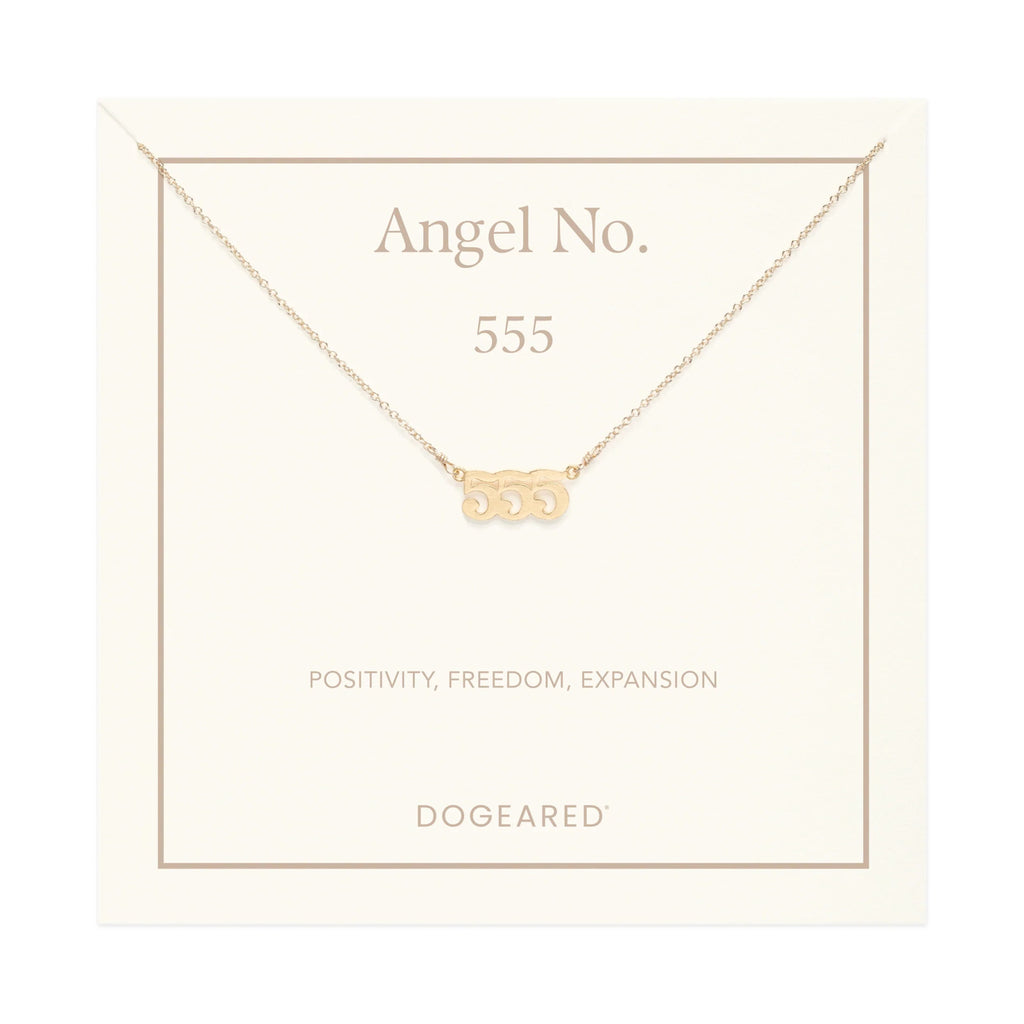 555 Angel Number Necklace | Dogeared DogEared - Ambiente Gifts, Decor & Design