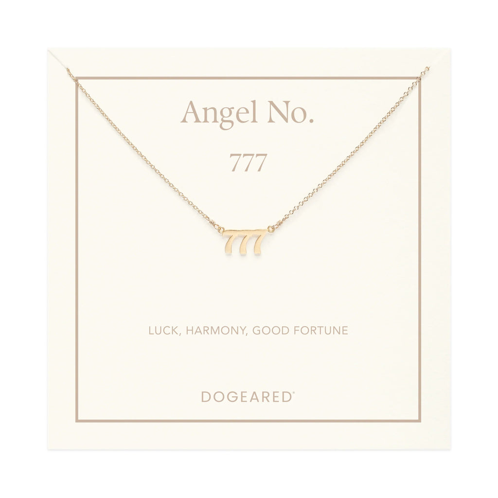 777 Angel Number Necklace | Dogeared DogEared - Ambiente Gifts, Decor & Design