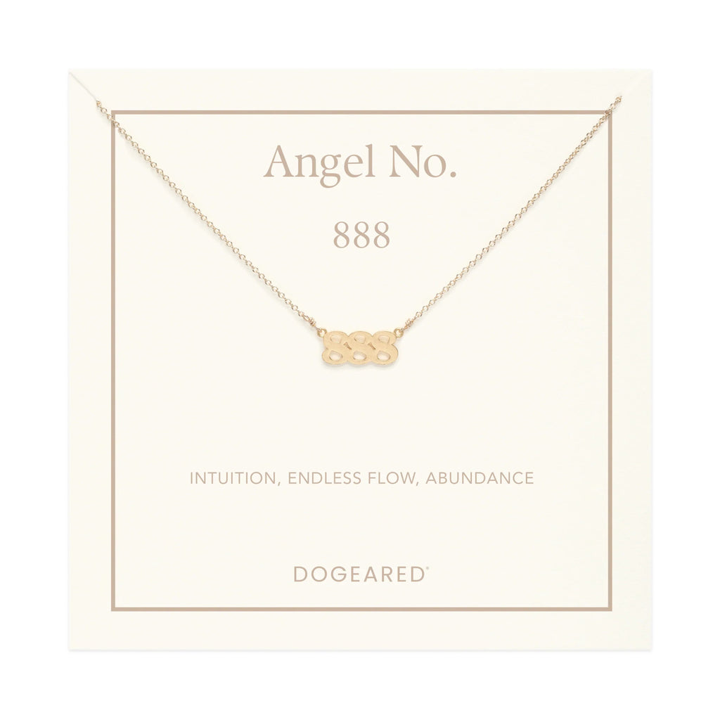 888 Angel Number Necklace | Dogeared DogEared - Ambiente Gifts, Decor & Design