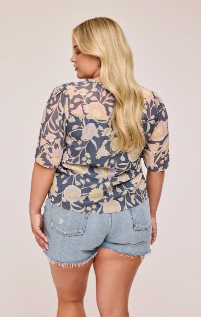 Alexandra Top, Blue Floral | Gentle Fawn Gentle Fawn - Ambiente Gifts, Decor & Design