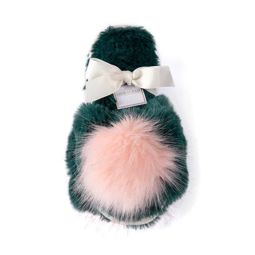 Amor Slippers, Green & Pink Shiraleah - Ambiente Gifts, Decor & Design