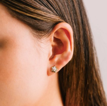 Anise Stud Earrings, White Opal | Lover's Tempo Lover's Tempo - Ambiente Gifts, Decor & Design