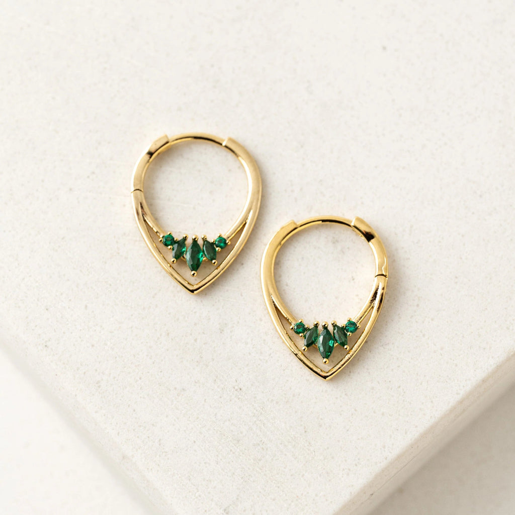 Aria Hoops, Emerald | Lover's Tempo Lover's Tempo - Ambiente Gifts, Decor & Design