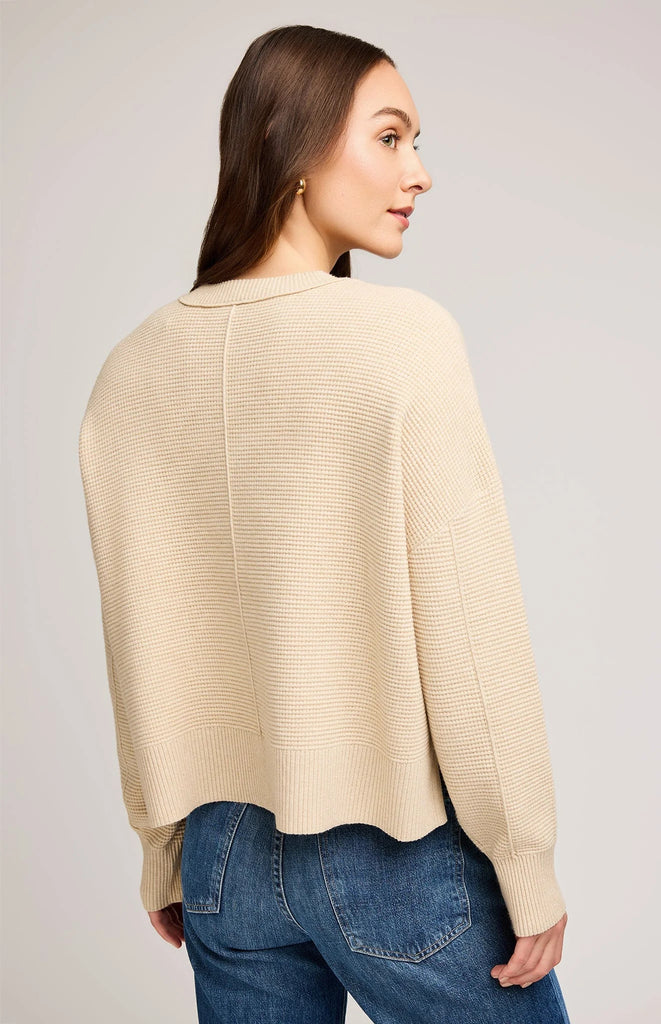 Axel Crewneck Sweater, Heather Sandstone | Gentle Fawn Gentle Fawn - Ambiente Gifts, Decor & Design