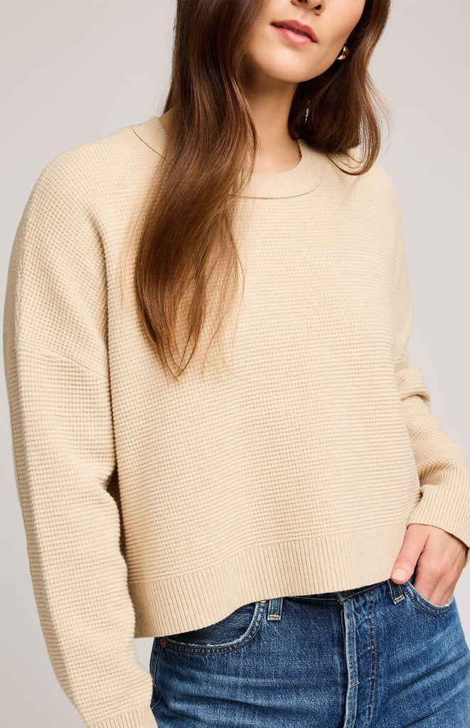 Axel Crewneck Sweater, Heather Sandstone | Gentle Fawn Gentle Fawn - Ambiente Gifts, Decor & Design