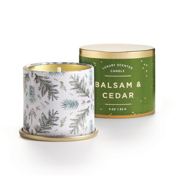 BALSAM + CEDAR | DEMI TIN CANDLE | ILLUME ILLUME - Ambiente Gifts, Decor & Design