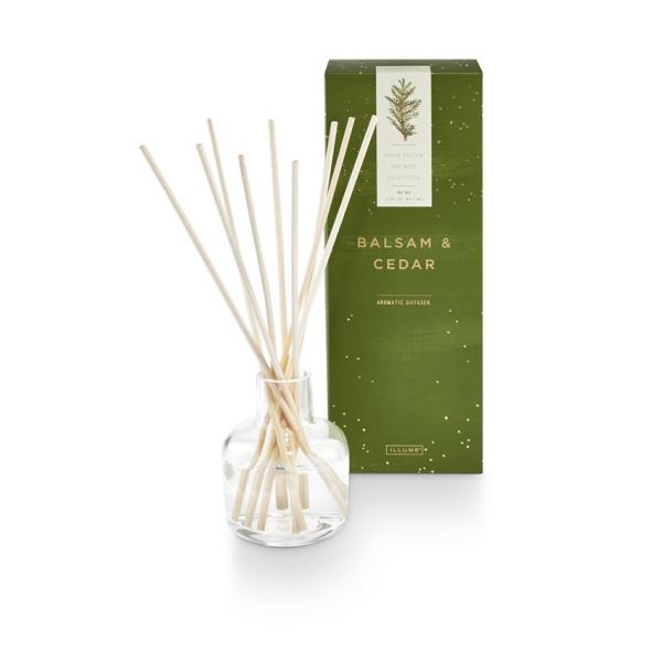 BALSAM + CEDAR | REED DIFFUSER 3oz | ILLUME ILLUME - Ambiente Gifts, Decor & Design