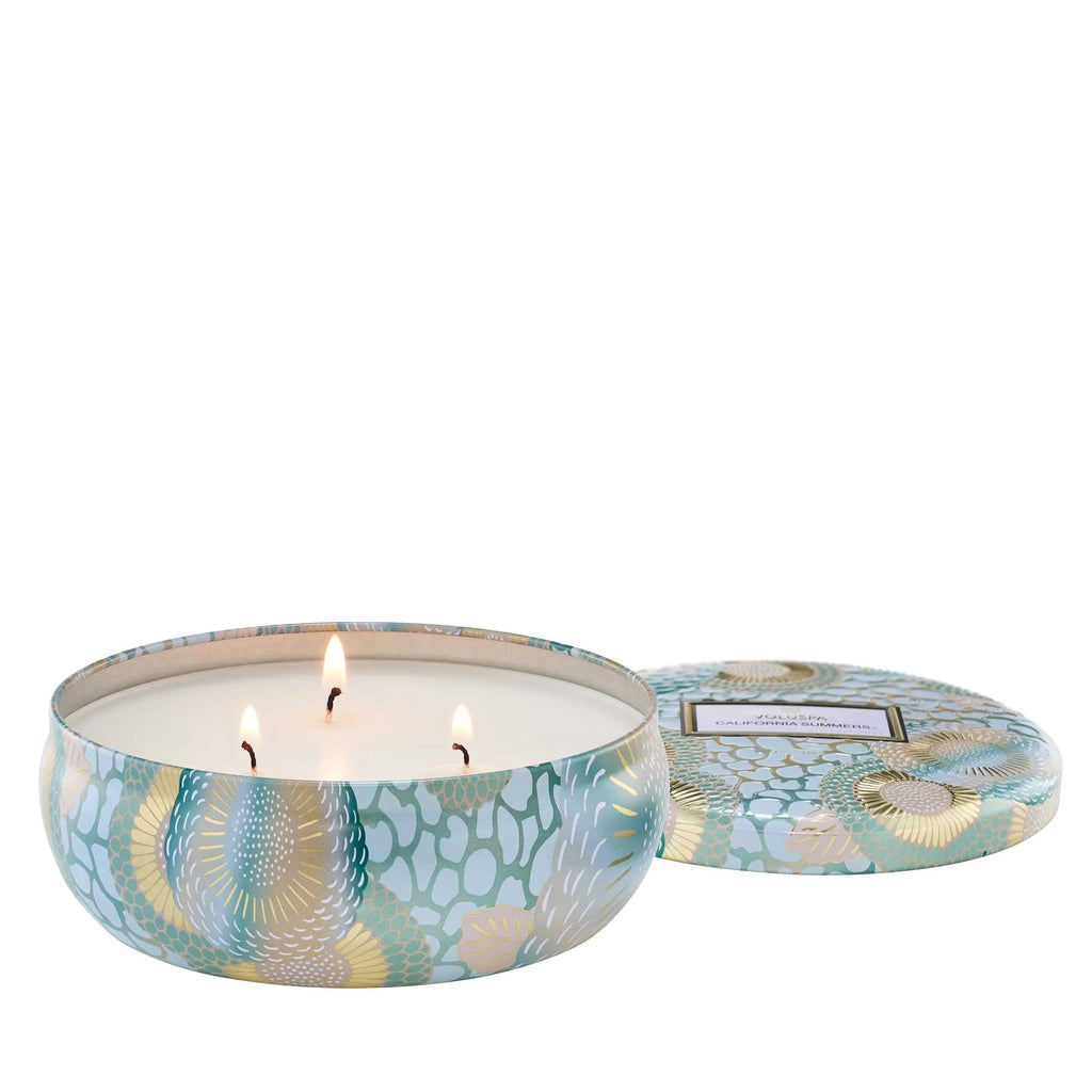 California Summers, 3 Wick Tin | Voluspa VOLUSPA - Ambiente Gifts, Decor & Design