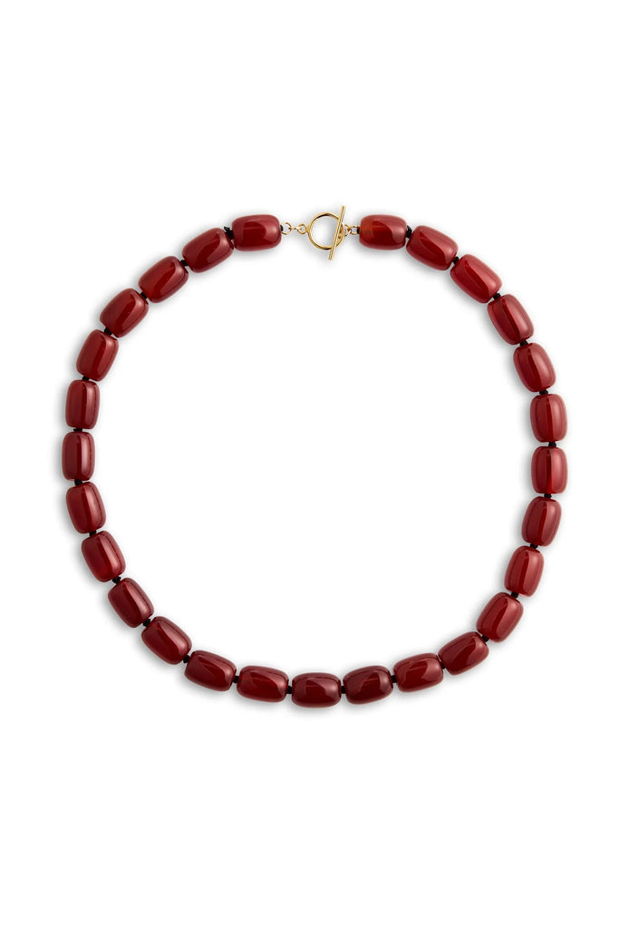 Cerise Necklace, Red Agate | Lisbeth Lisbeth - Ambiente Gifts, Decor & Design