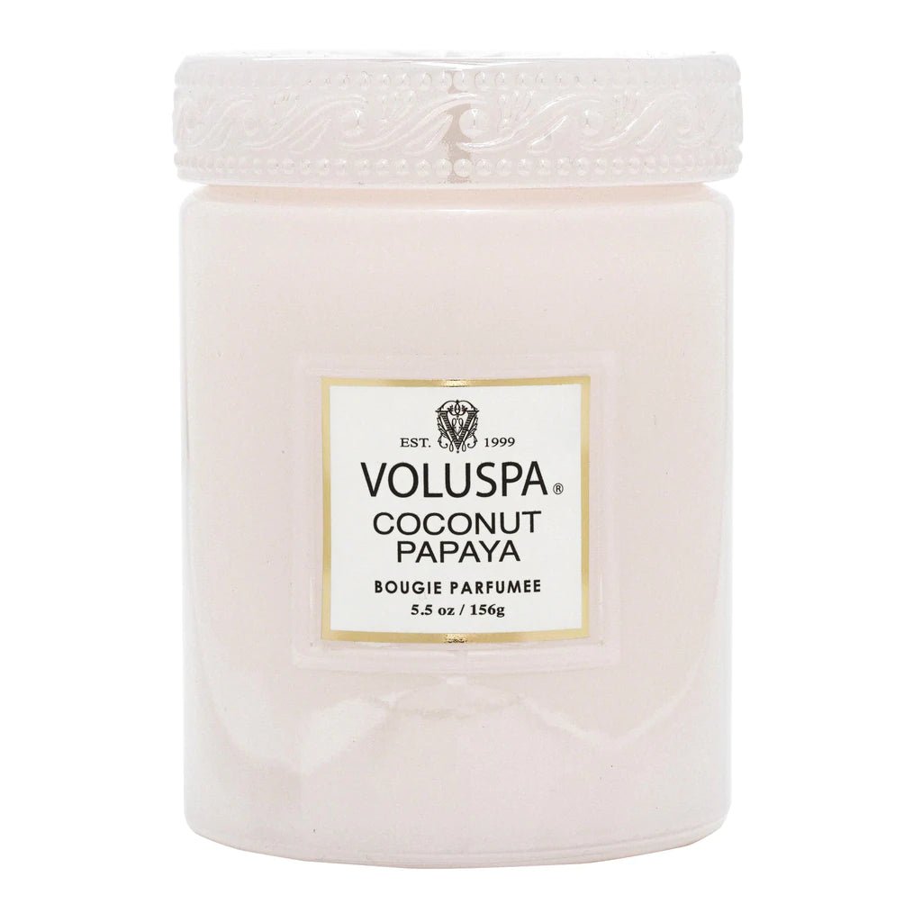 Coconut Papaya Small Jar Candle | Voluspa VOLUSPA - Ambiente Gifts, Decor & Design