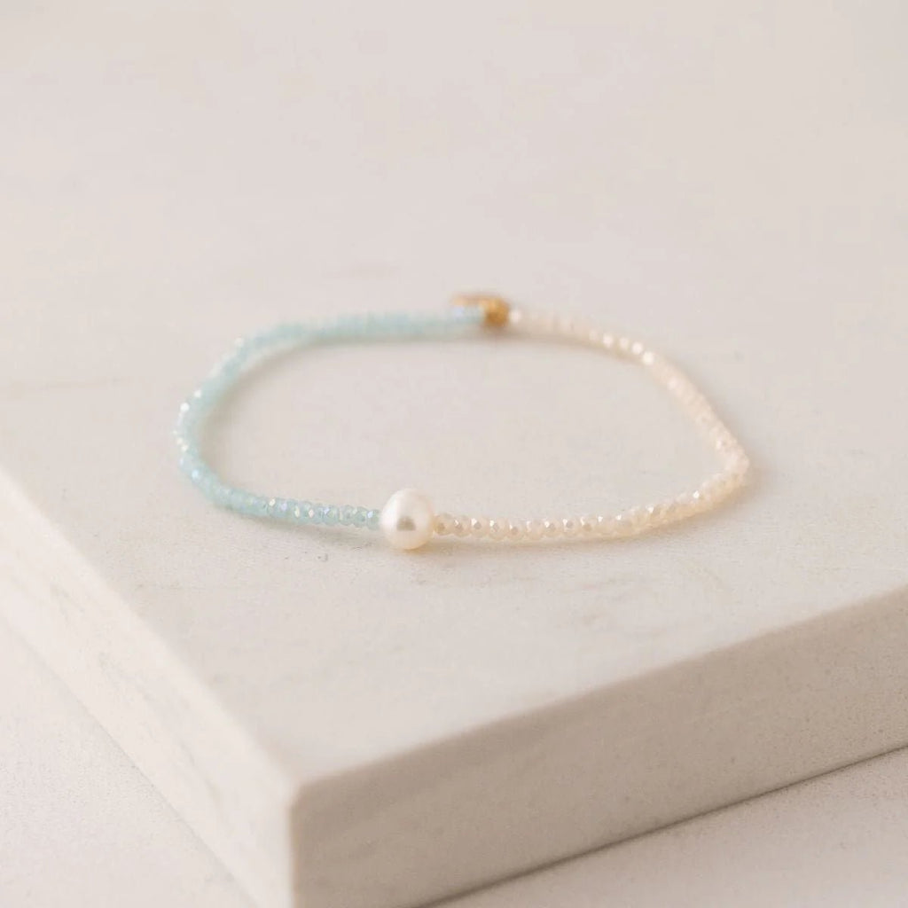 Cora Bracelet, Aqua/Creme | Lover's Tempo Lover's Tempo - Ambiente Gifts, Decor & Design