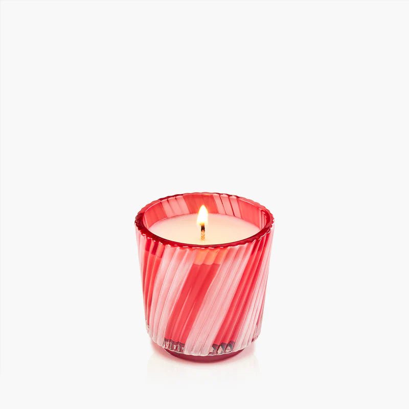 Crushed Candy Cane, Boxed Pedestal Candle | Voluspa VOLUSPA - Ambiente Gifts, Decor & Design