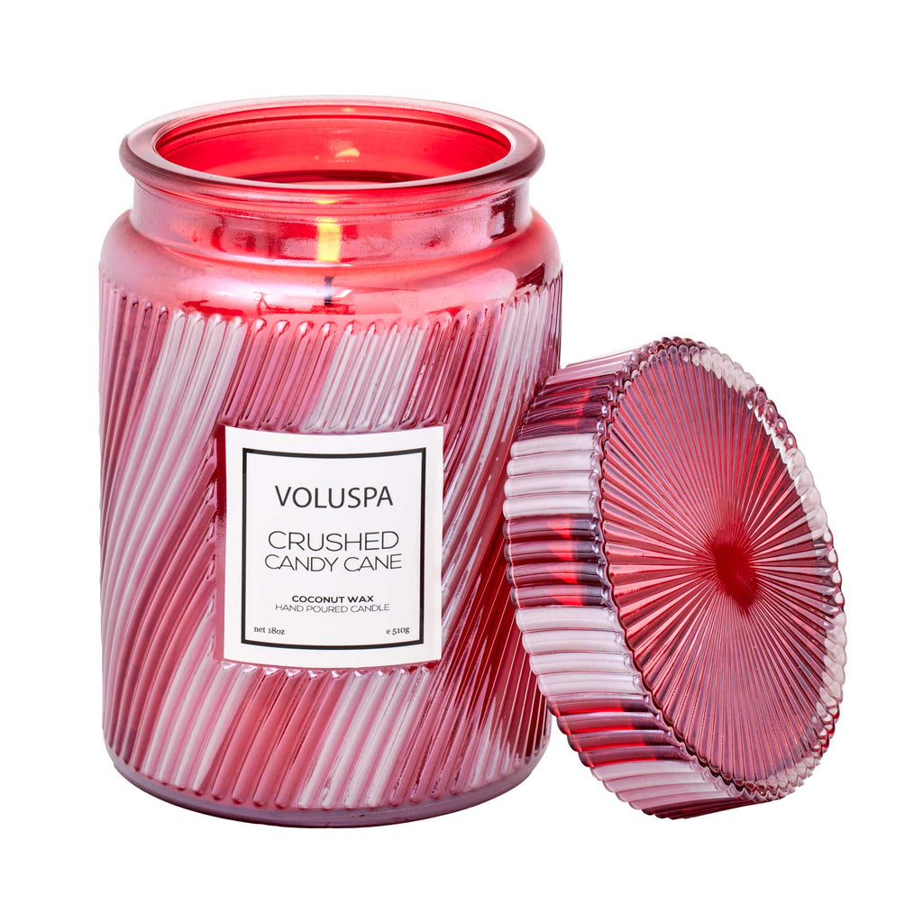 Crushed Candy Cane, Large Jar Candle | Voluspa VOLUSPA - Ambiente Gifts, Decor & Design