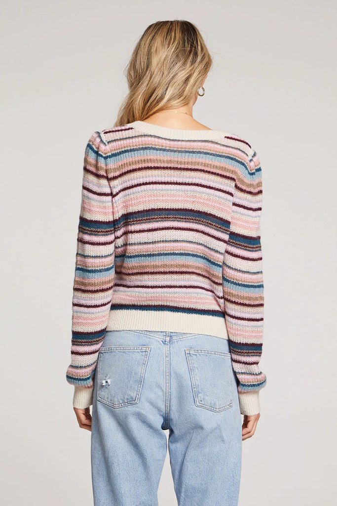 Elimia Sweater, Multi Stripe | Saltwater Luxe Saltwater Luxe - Ambiente Gifts, Decor & Design