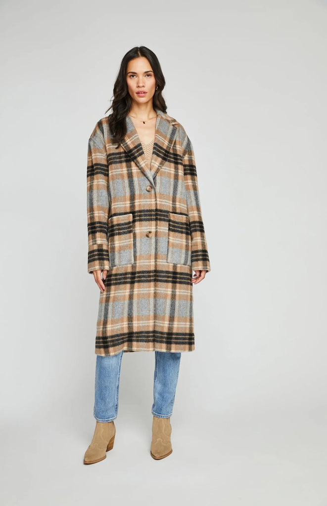 Ezra Coat, Sand Plaid | Gentle Fawn Gentle Fawn - Ambiente Gifts, Decor & Design