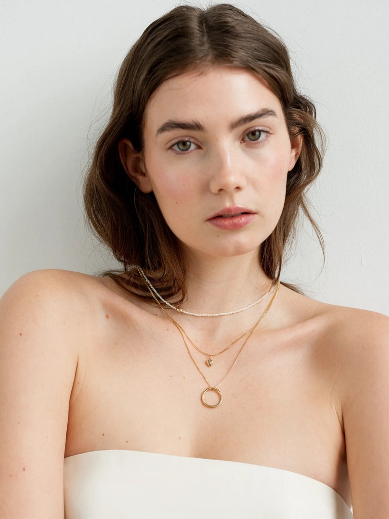 Finch Necklace, Gold Fill/Pearl | Lisbeth Lisbeth - Ambiente Gifts, Decor & Design