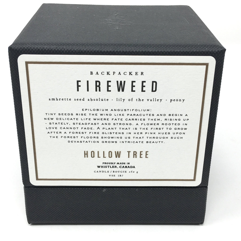 FIREWEED CANDLE | BACKPACKER SERIES | HOLLOW TREE HOLLOW TREE - Ambiente Gifts, Decor & Design