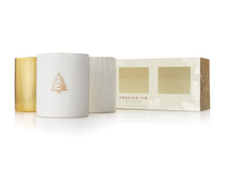 Gilded Candle Trio Set | Thymes Fraiser Fir THYMES - Ambiente Gifts, Decor & Design