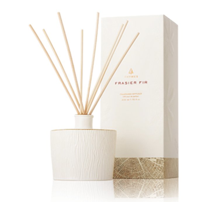 Gilded Ceramic Reed Diffuser | Thymes Frasier Fir THYMES - Ambiente Gifts, Decor & Design