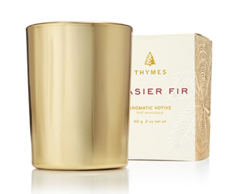 Gilded Gold Votive | Thymes Frasier Fir THYMES - Ambiente Gifts, Decor & Design