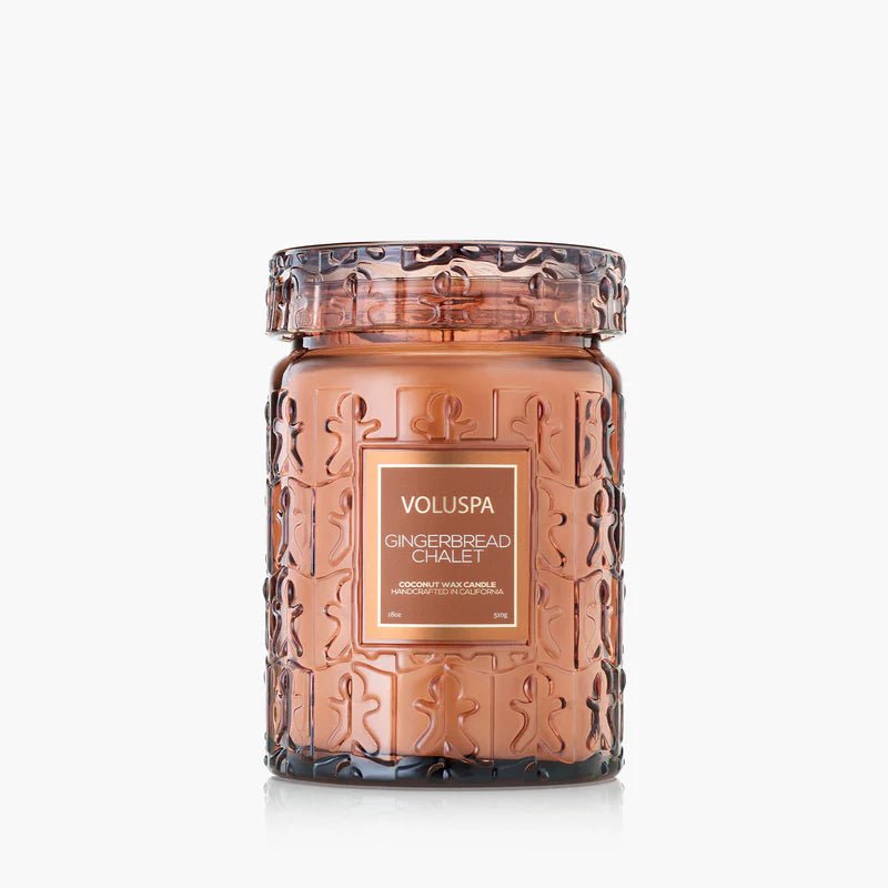 Gingerbread Chalet, Large Jar Candle | Voluspa VOLUSPA - Ambiente Gifts, Decor & Design