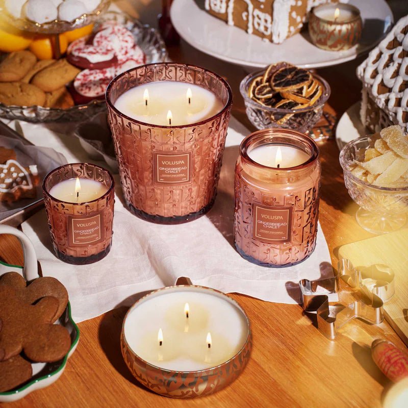 Gingerbread Chalet, Large Jar Candle | Voluspa VOLUSPA - Ambiente Gifts, Decor & Design