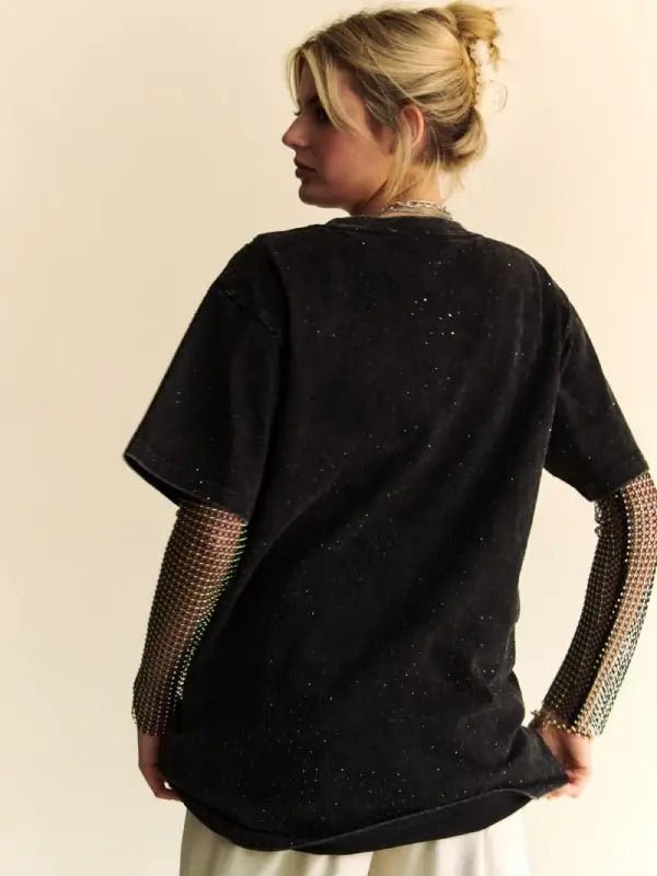 Glitter Pattern Oversized Tee | Davi & Dani DAVI & DANI - Ambiente Gifts, Decor & Design