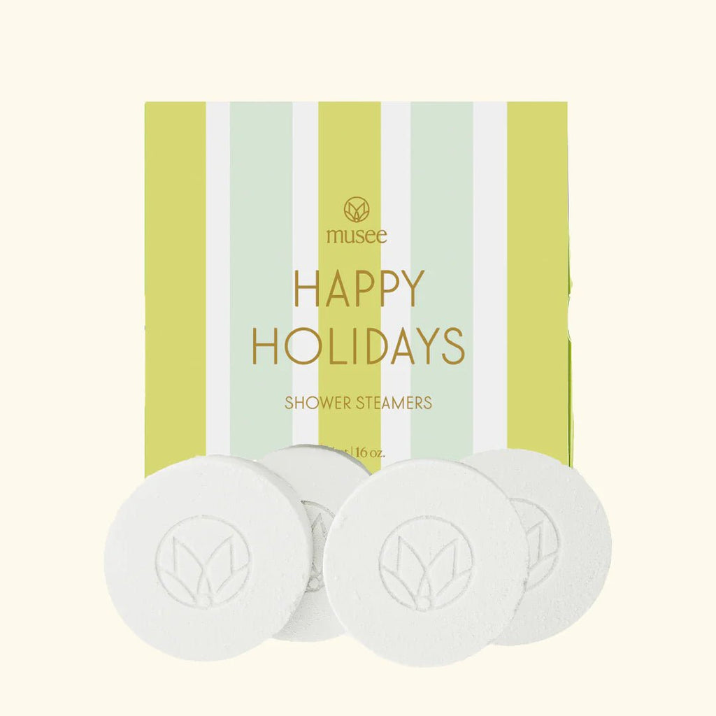 Happy Holidays Shower Steamers | Musee Musee - Ambiente Gifts, Decor & Design