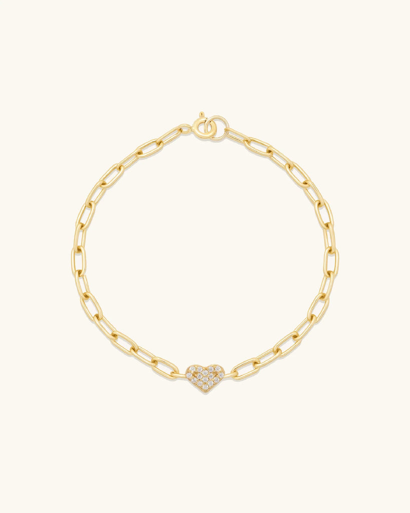 Heart Pave Bracelet | Leah Alexandra Leah Alexandra - Ambiente Gifts, Decor & Design