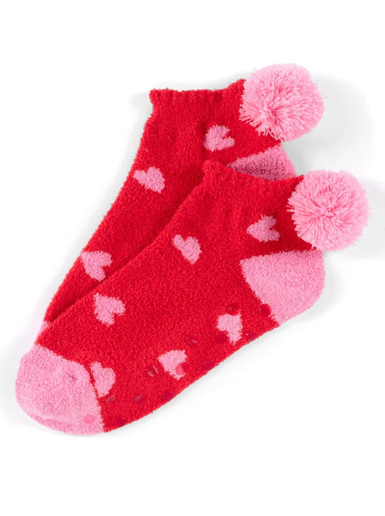 Hearts Home Socks, Red Shiraleah - Ambiente Gifts, Decor & Design