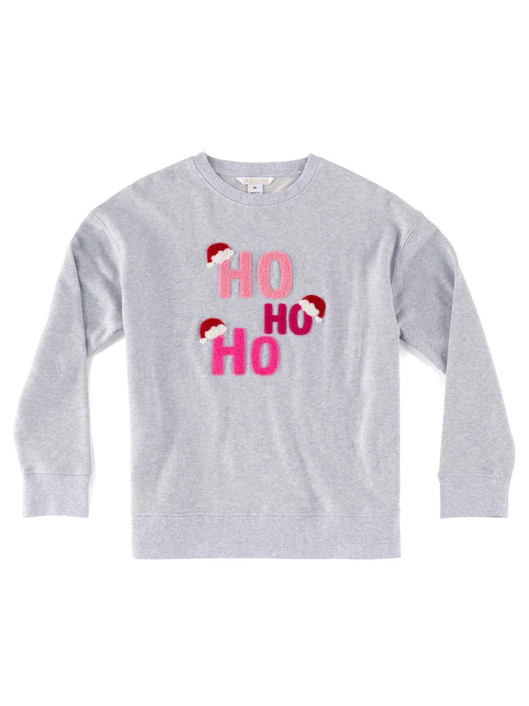 Ho Ho Ho Sweatshirt, Grey Shiraleah - Ambiente Gifts, Decor & Design