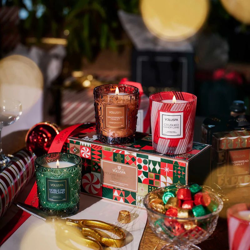 Holiday Essentials, Classic Candle Trio | Voluspa VOLUSPA - Ambiente Gifts, Decor & Design