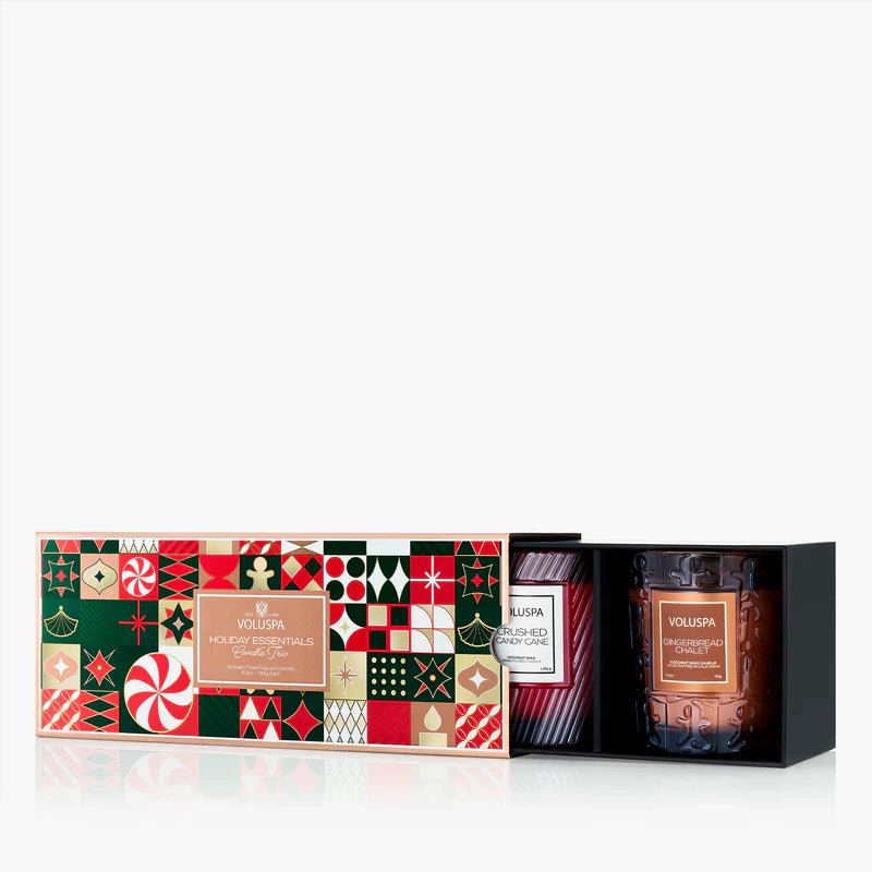 Holiday Essentials, Classic Candle Trio | Voluspa VOLUSPA - Ambiente Gifts, Decor & Design