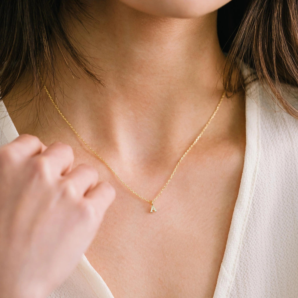 Initial Necklace, Gold | Lover's Tempo Lover's Tempo - Ambiente Gifts, Decor & Design