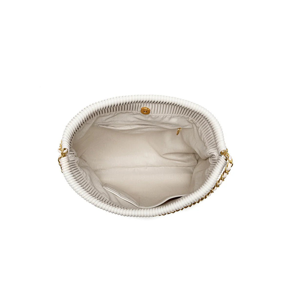 Isabella Chain Bag, Coconut Cream Pleated | Pixie Mood Pixie Mood - Ambiente Gifts, Decor & Design