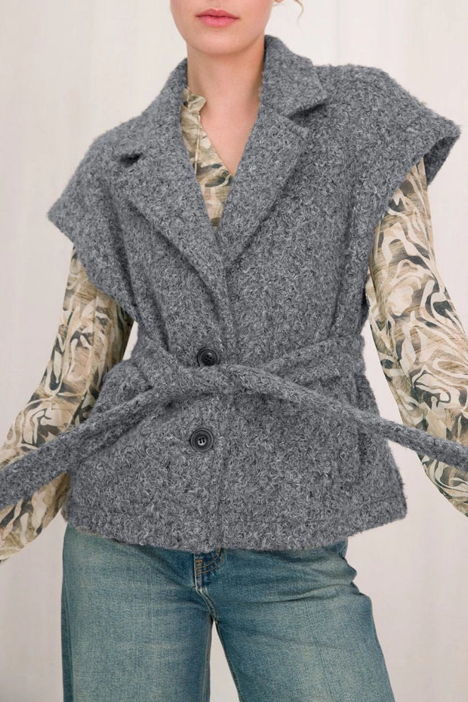 Jenny Gilet, Gray Melange | Circle of Trust Circle of Trust - Ambiente Gifts, Decor & Design