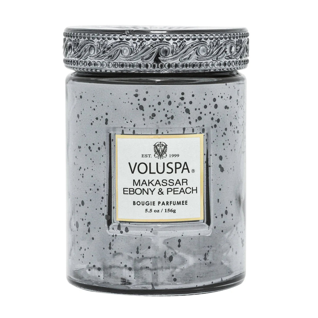 Makassar Ebony + Peach Small Jar Candle | Voluspa VOLUSPA - Ambiente Gifts, Decor & Design