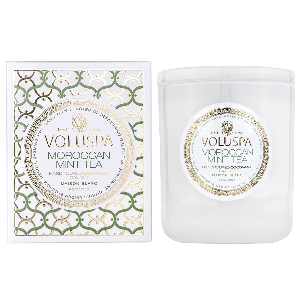 Moroccan Mint Tea Classic Candle | Voluspa VOLUSPA - Ambiente Gifts, Decor & Design