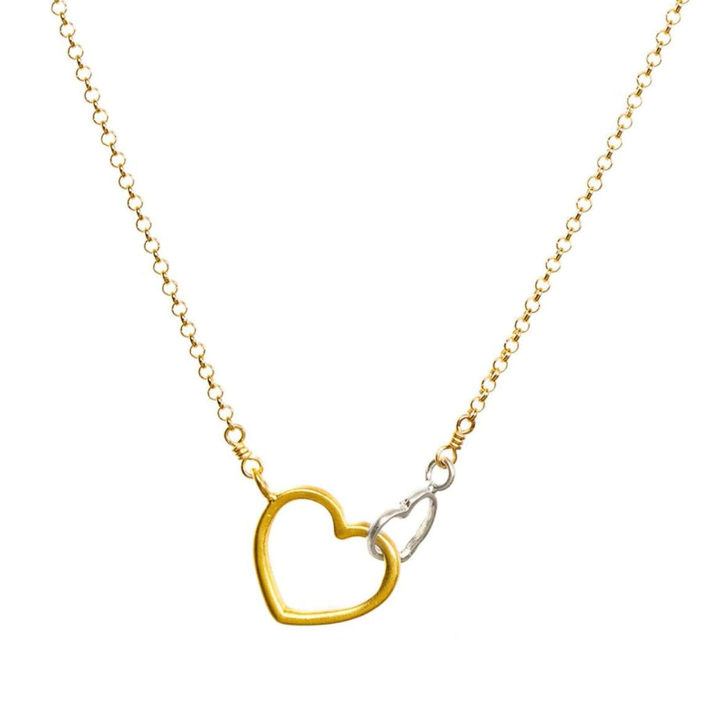 MOTHER & DAUGHTER LINKED HEARTS NECKLACE | GOLD | DOGEARED DogEared - Ambiente Gifts, Decor & Design