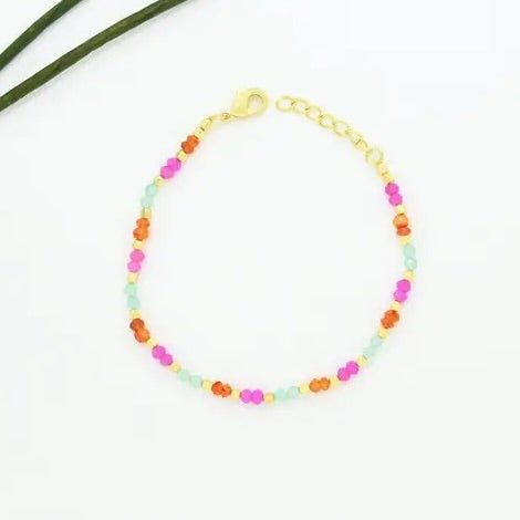 Multi Pink + Orange Gemstone, Bracelet | Schmuckoo Schmuckoo - Ambiente Gifts, Decor & Design