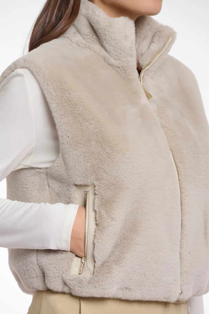 Nikki Faux Fur Vest, Birch | Rino & Pelle Rino & Pelle - Ambiente Gifts, Decor & Design