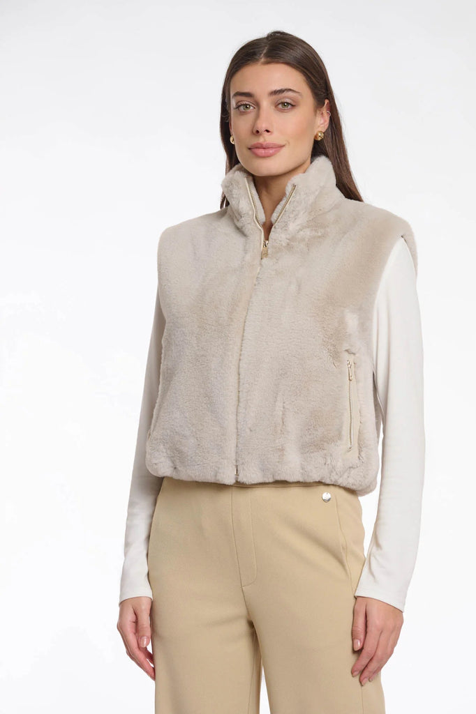 Nikki Faux Fur Vest, Birch | Rino & Pelle Rino & Pelle - Ambiente Gifts, Decor & Design