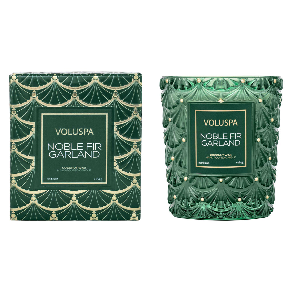 Noble Fir Garland, Classic Candle | Voluspa VOLUSPA - Ambiente Gifts, Decor & Design