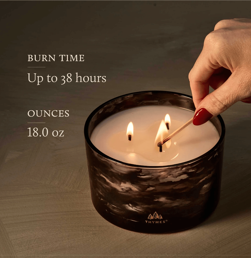 Noir Woods, 3 Wick Candle | Thymes Thymes - Ambiente Gifts, Decor & Design