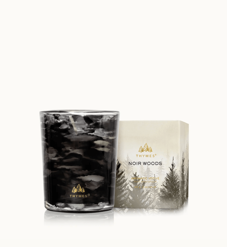 Noir Woods, Boxed Votive | Thymes Thymes - Ambiente Gifts, Decor & Design